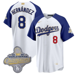 Kike Hernandez Jersey #8 Dodgers Gold Collection Premier Stitched by My Store