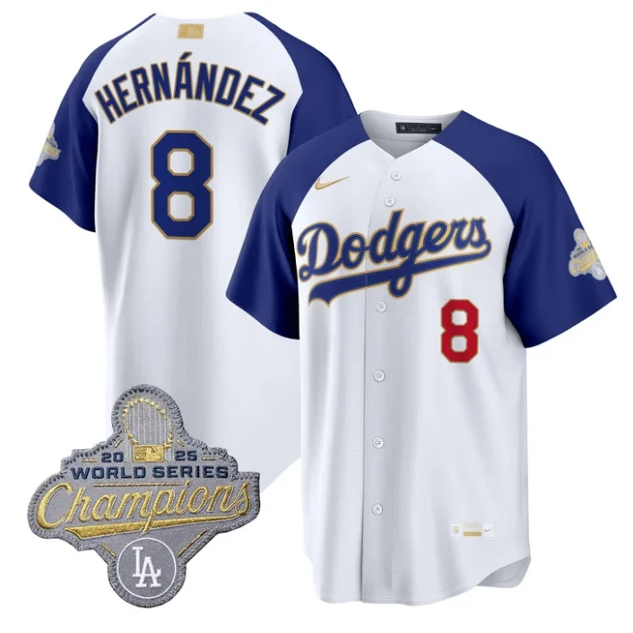 Kike Hernandez Jersey #8 Dodgers Gold Collection Premier Stitched by My Store
