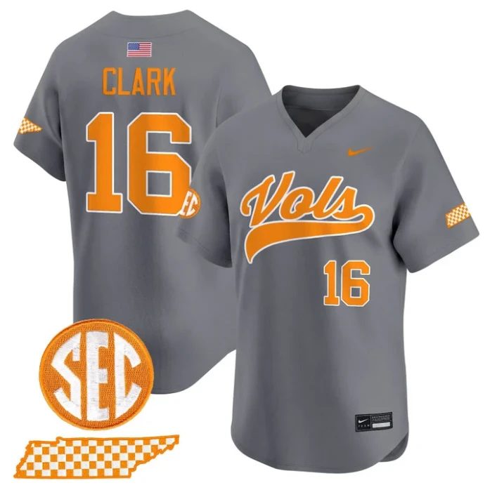 Levi Clark Jersey #16 Tennessee Vols 2026 Smokey Series Stitched by My Store
