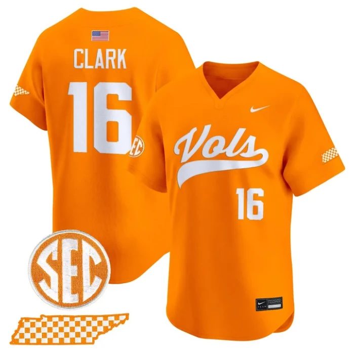 Levi Clark Jersey #16 Tennessee Vols 2026 Smokey Series Stitched by My Store