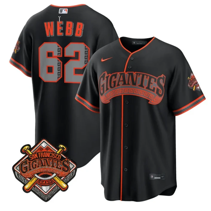 Logan Webb Jersey #62 San Francisco Giants Los Gigantes Vapor All Stitched by My Store