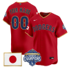 Los Angeles Dodgers Custom Jersey - All Stitched Red by My Store