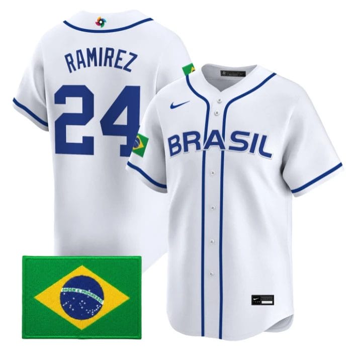 Lucas Ramirez Jersey #24 Team Brazil 2026 World Baseball Stitched by My Store