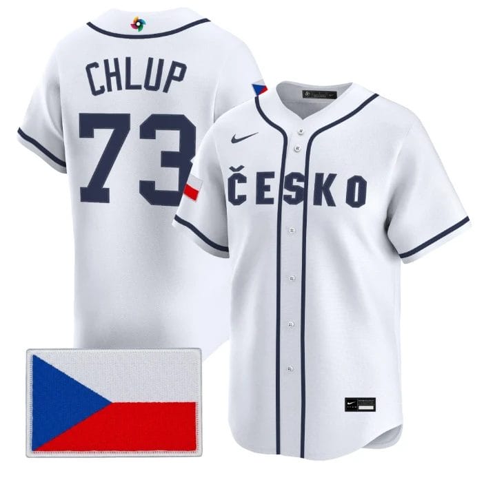 Marek Chlup Jersey #73 Team Czechia 2026 World Baseball Stitched by My Store
