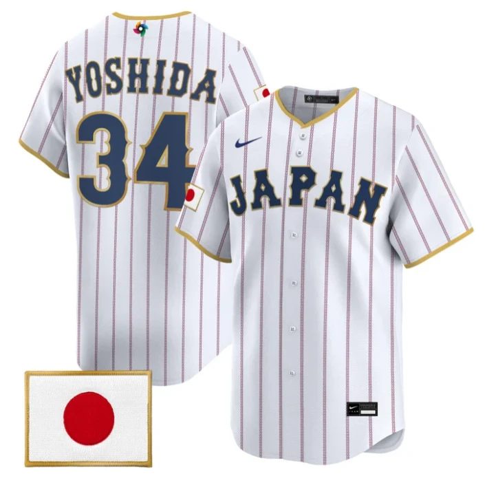 Masataka Yoshida Jersey #34 Team Japan World Baseball Classic 2026 Stitched by My Store
