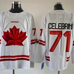 Men's Canada Hockey #71 Anthony Cirelli White Stitched Jersey by Hockey David