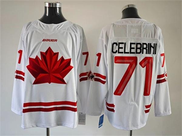 Men's Canada Hockey #71 Anthony Cirelli White Stitched Jersey by Hockey David