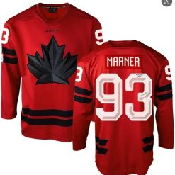 Men's Canada Hockey #93 Mitch Marner Red 2026 Olympics Stitched Jersey by Hockey David