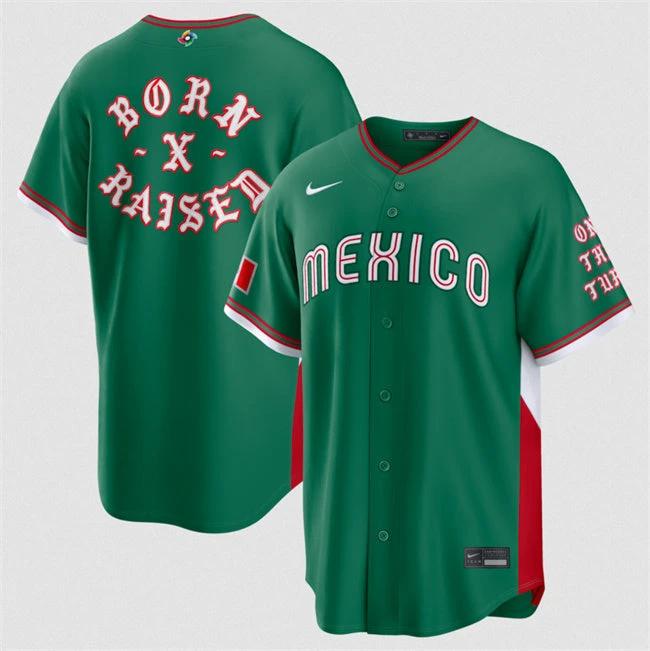 Mexico Baseball Born Jersey Raised Green 2026 World Baseball Classic Stadium by My Store