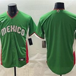 Mexico Baseball Jersey Blank Green 2026 World Baseball Classic Home Stadium Stitched by My Store