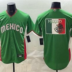 Mexico Baseball Jersey Team Big Logo Green 2026 World Baseball Classic Home Stadium Stitched by My Store