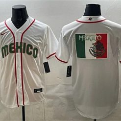 Mexico Baseball Jersey Team Big Logo White 2026 World Baseball Classic Home Stadium Stitched by My Store