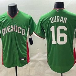 Mexico Baseball #16 Jarren Duran Jersey Green 2026 World Baseball Classic Home Stadium Stitched by My Store