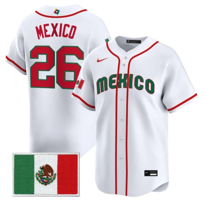 Mexico Jersey #26 Team Mexico World Baseball Classic 2026 Stitched by My Store