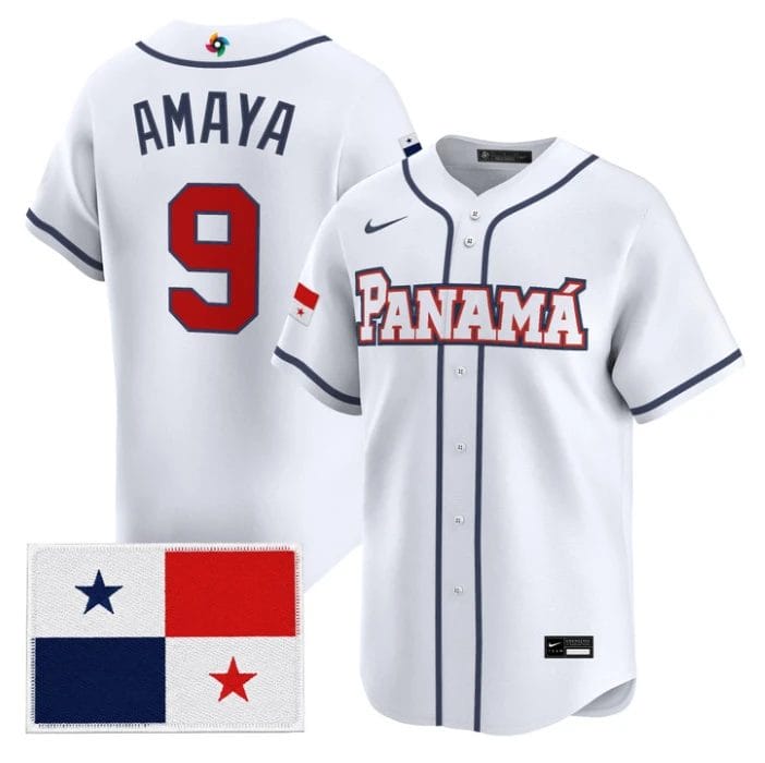 Miguel Amaya Jersey #9 Team Panama 2026 World Baseball Classic Stitched by My Store