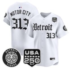 Motor City Jersey #313 Detroit Tigers Gothic Edition Vapor Stitched by My Store