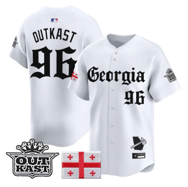 OutKast Jersey #96 Atlanta Braves Georgia Outkast Gothic Stitched by My Store