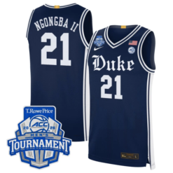 Patrick Ngongba II Jersey #21 Duke Blue Devils 2026 ACC Tournament Stitched by My store basketball