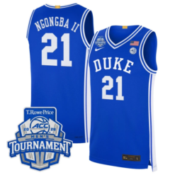 Patrick Ngongba II Jersey #21 Duke Blue Devils 2026 ACC Tournament Stitched by My store basketball