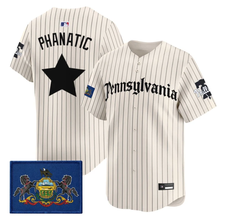 Phanatic Jersey Phillies Pennsylvania Gothic Edition Stitched by My Store