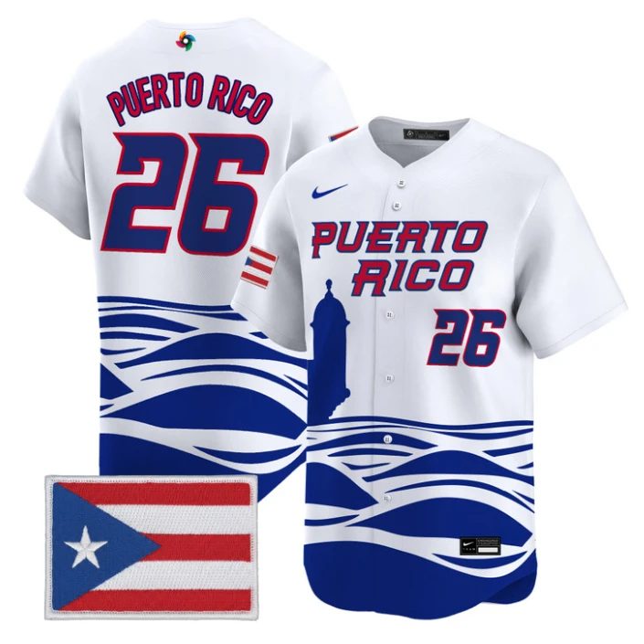 Puerto Rico Jersey #26 Puerto Rico World Baseball Classic 2026 Stitched by My Store