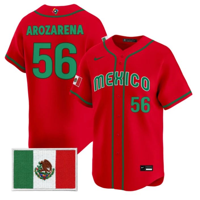 Randy Arozarena Jersey #56 Mexico World Baseball Classic 2026 Stitched by My Store