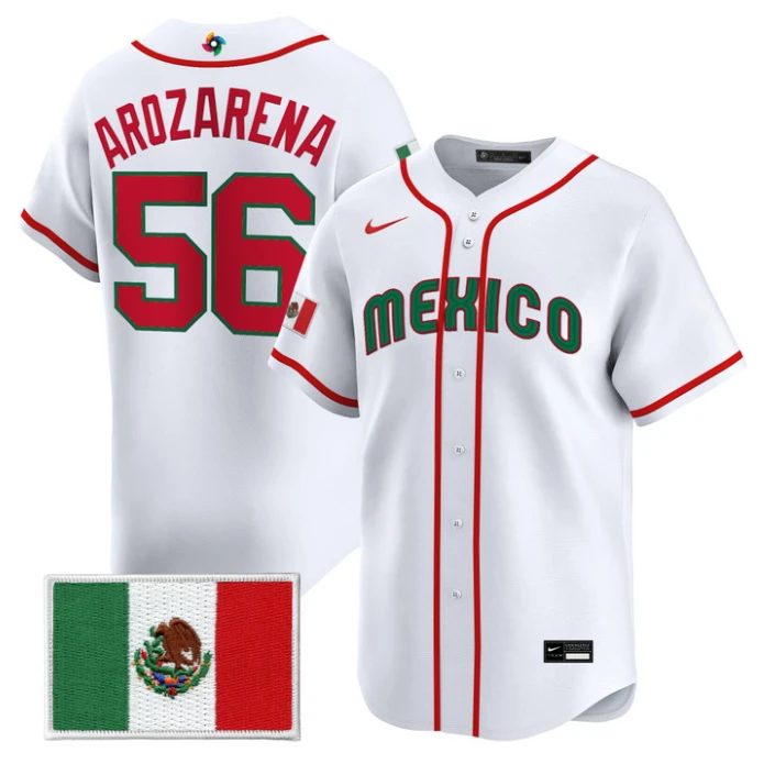 Randy Arozarena Jersey #56 Mexico World Baseball Classic 2026 Stitched by My Store