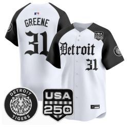 Riley Greene Jersey #31 Detroit Tigers Gothic Edition Vapor Stitched by My Store
