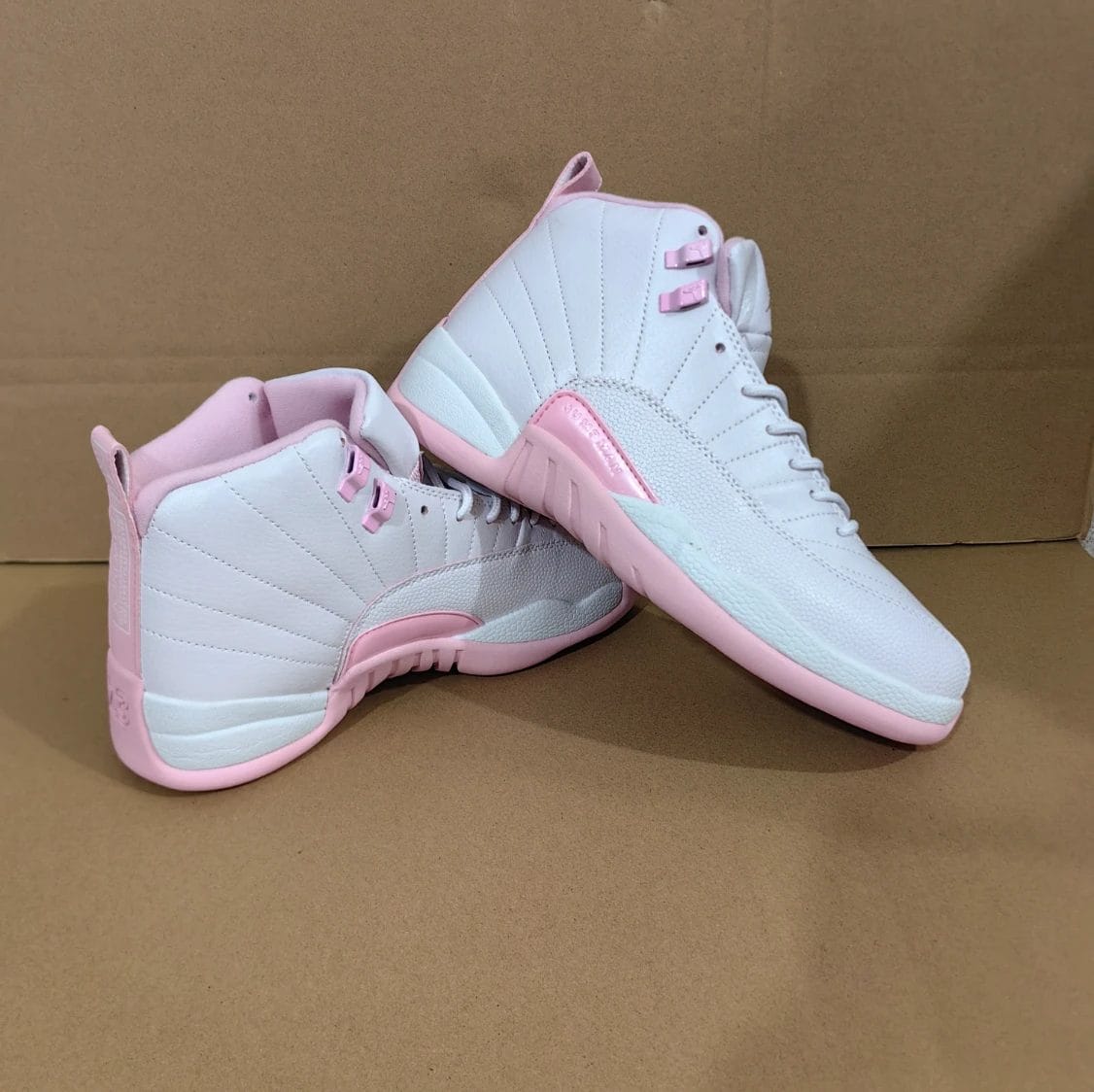 Air Jordan 12 White Pearl Pink Shoes Sneakers by Air Jordan