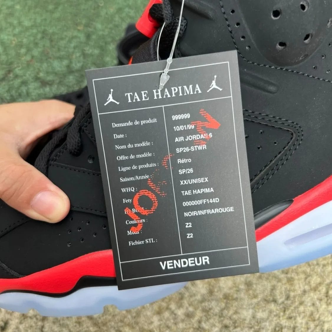 Air Jordan 6 Reverse Infrared Salesman (2026) Shoes Sneaker by Air Jordan