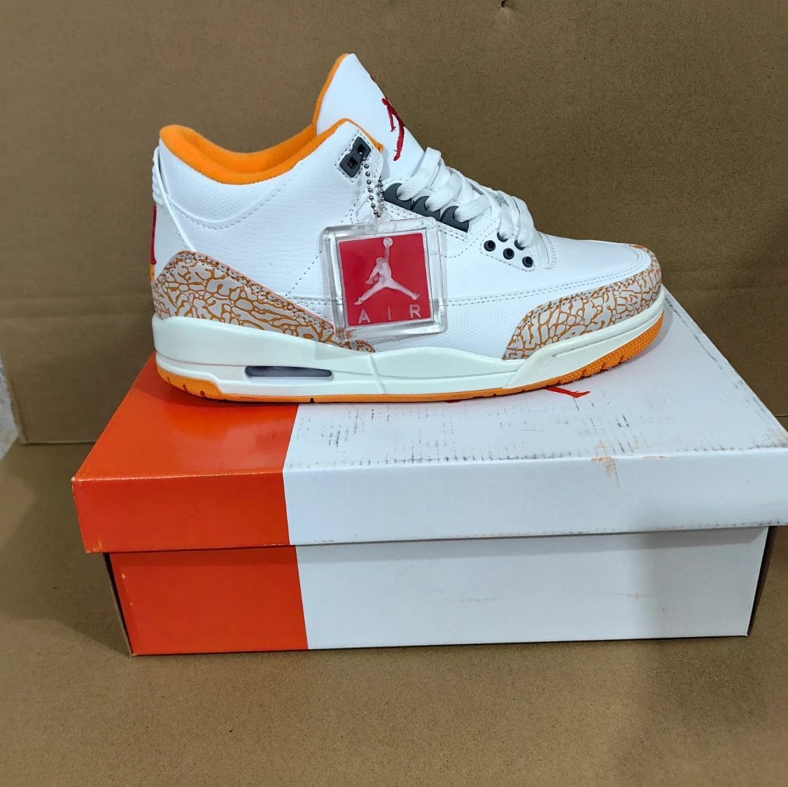 Air Jordan 3 Orange Citrus Shoes Sneakers by Air Jordan