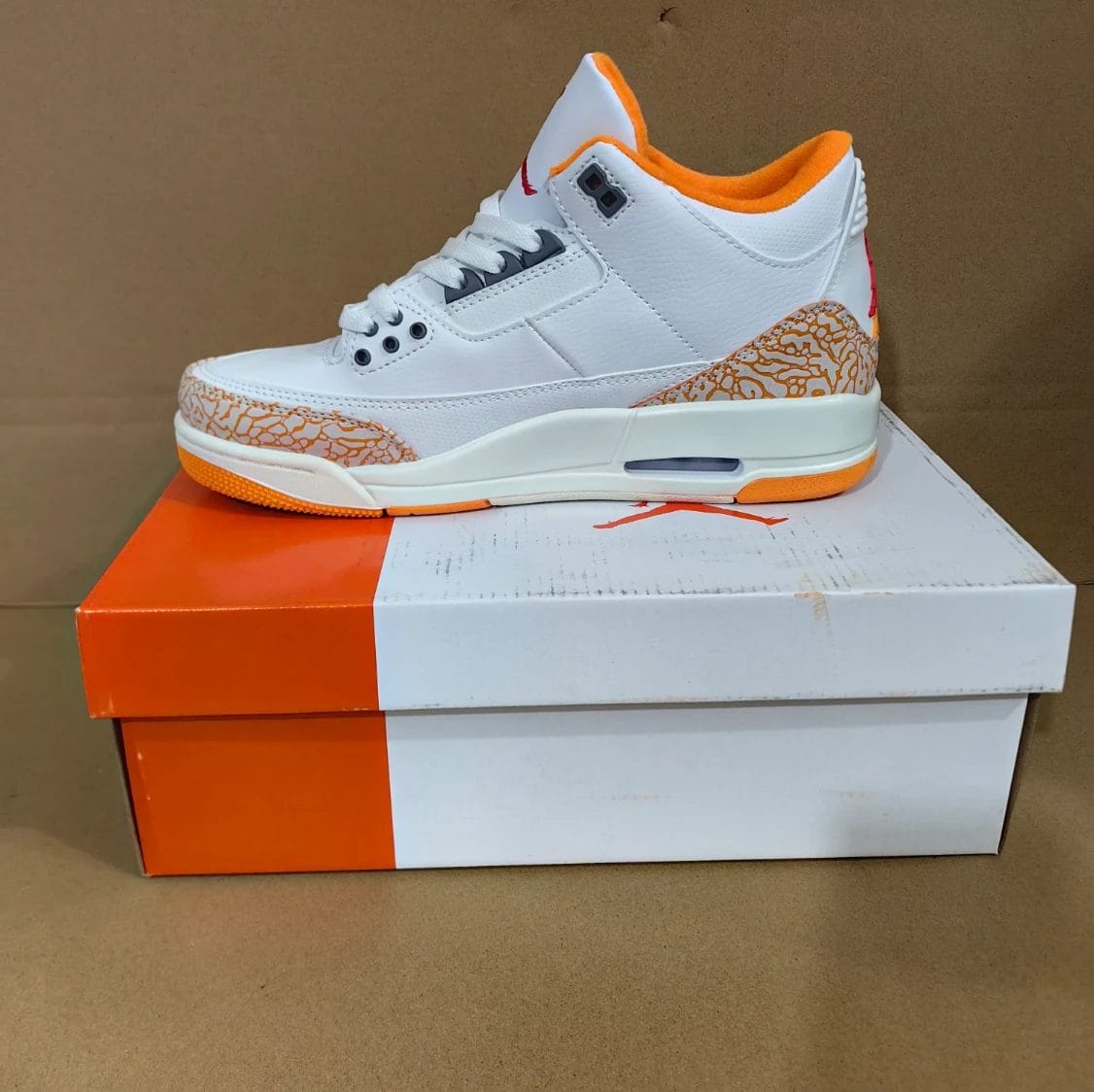 Air Jordan 3 Orange Citrus Shoes Sneakers by Air Jordan