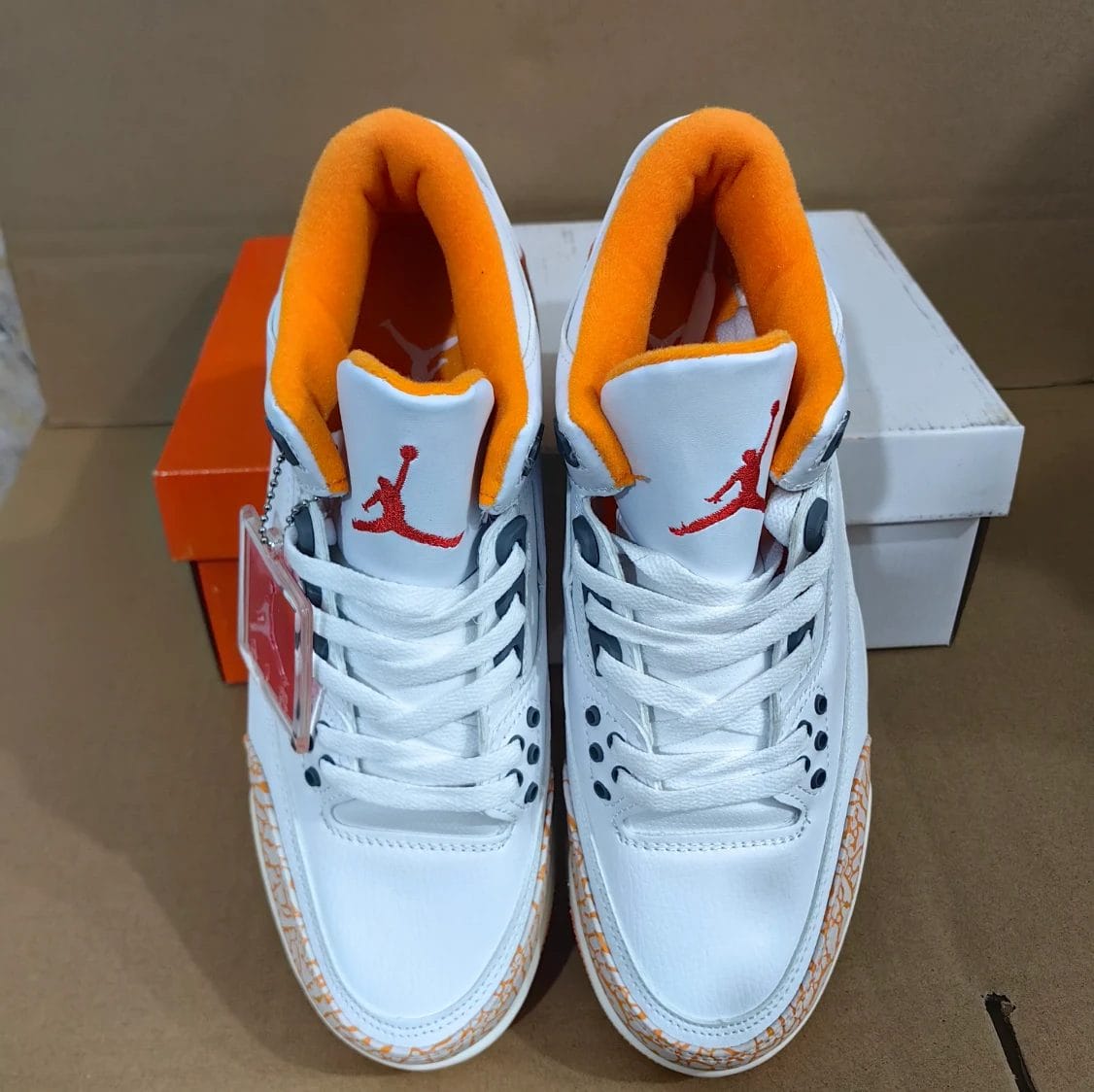 Air Jordan 3 Orange Citrus Shoes Sneakers by Air Jordan