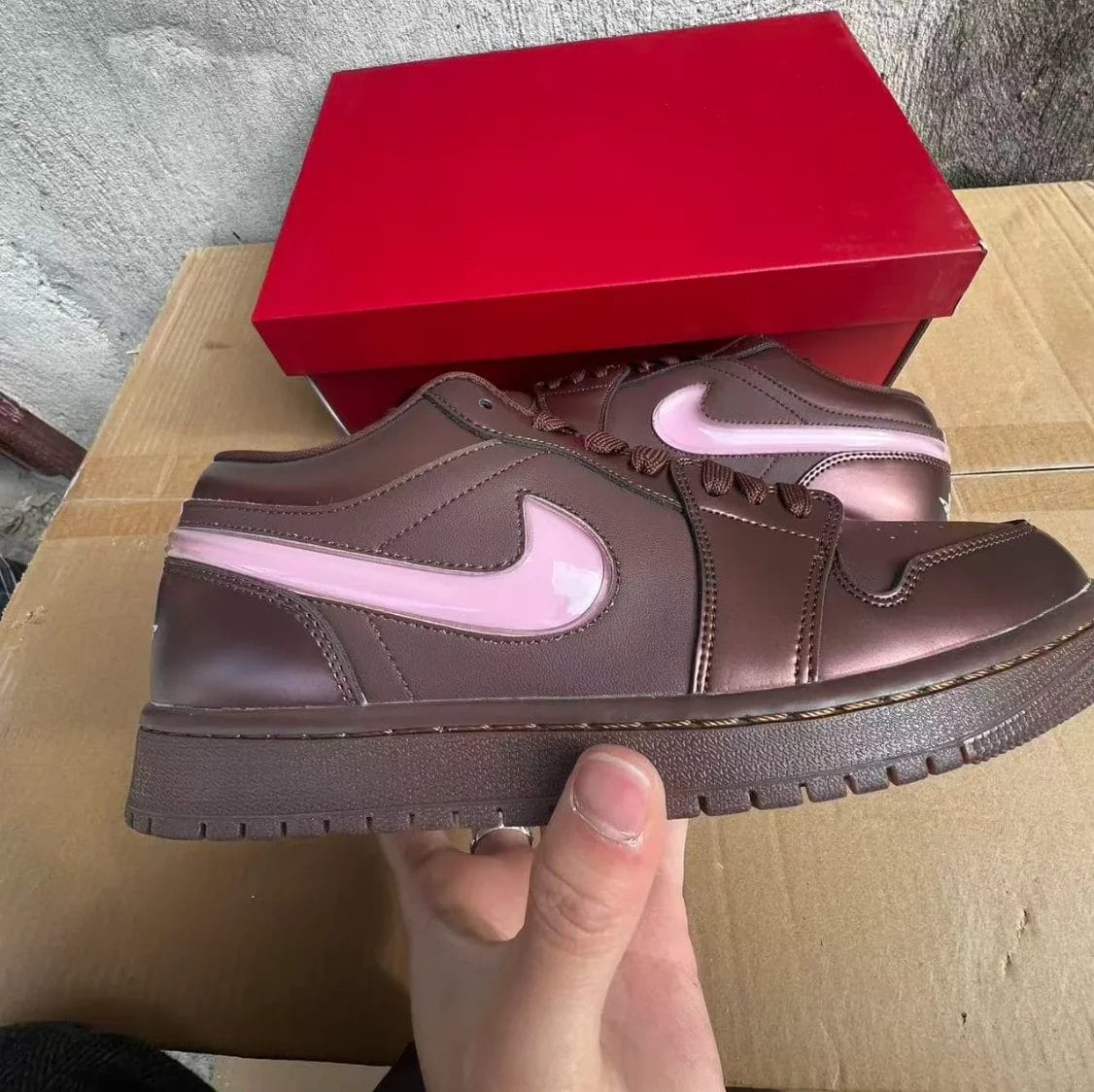 Air Jordan 1 Low ‘Chocolate Valentine’s Day’ Shoes Sneakers by Air Jordan
