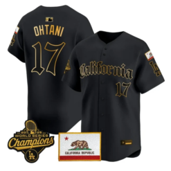 Shohei Ohtani Jersey #17 Dodgers California Gothic Edition Stitched by My Store
