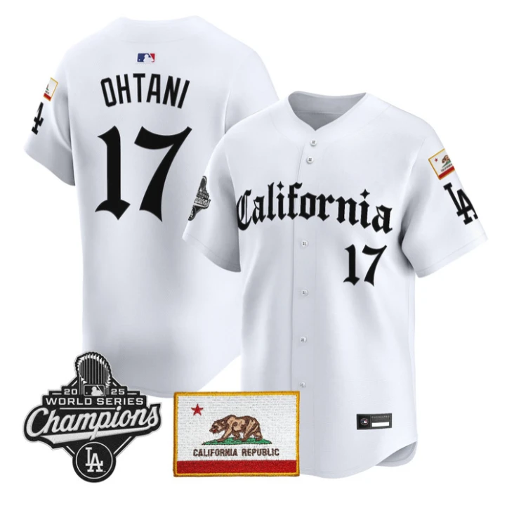 Shohei Ohtani Jersey #17 Dodgers California Gothic Edition Stitched by My Store