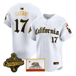 Shohei Ohtani Jersey #17 Dodgers California Gothic Edition Stitched by My Store
