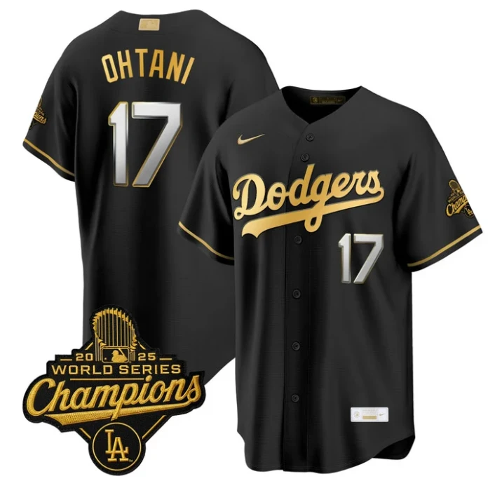 Shohei Ohtani Jersey #17 Dodgers Gold Collection Premier Stitched by My Store