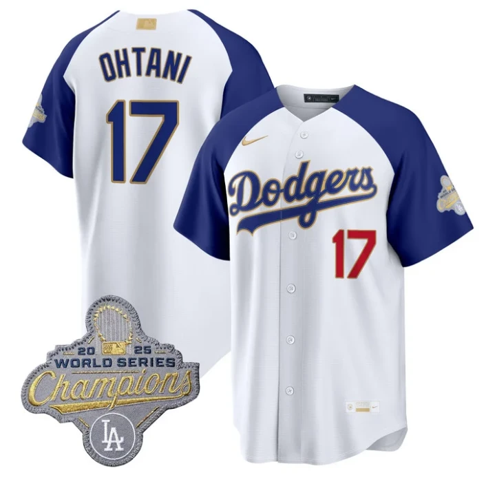 Shohei Ohtani Jersey #17 Dodgers Gold Collection Premier Stitched by My Store