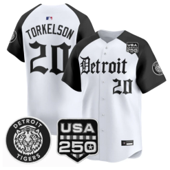 Spencer Torkelson Jersey #20 Detroit Tigers Gothic Edition Vapor Stitched by My Store