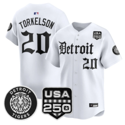 Spencer Torkelson Jersey #20 Detroit Tigers Gothic Edition Vapor Stitched by My Store