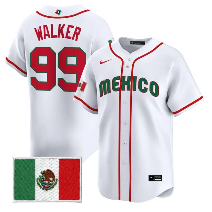 Taijuan Walker Jersey #99 Mexico World Baseball Classic 2026 Stitched by My Store