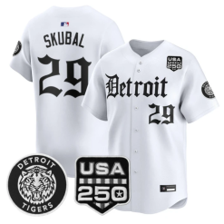 Tarik Skubal Jersey #29 Detroit Tigers Gothic Edition Vapor Stitched by My Store