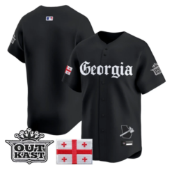 Team Jersey Blank Atlanta Braves Georgia Outkast Gothic Stitched by My Store