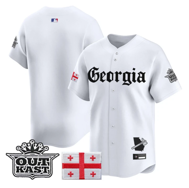 Team Jersey Blank Atlanta Braves Georgia Outkast Gothic Stitched by My Store