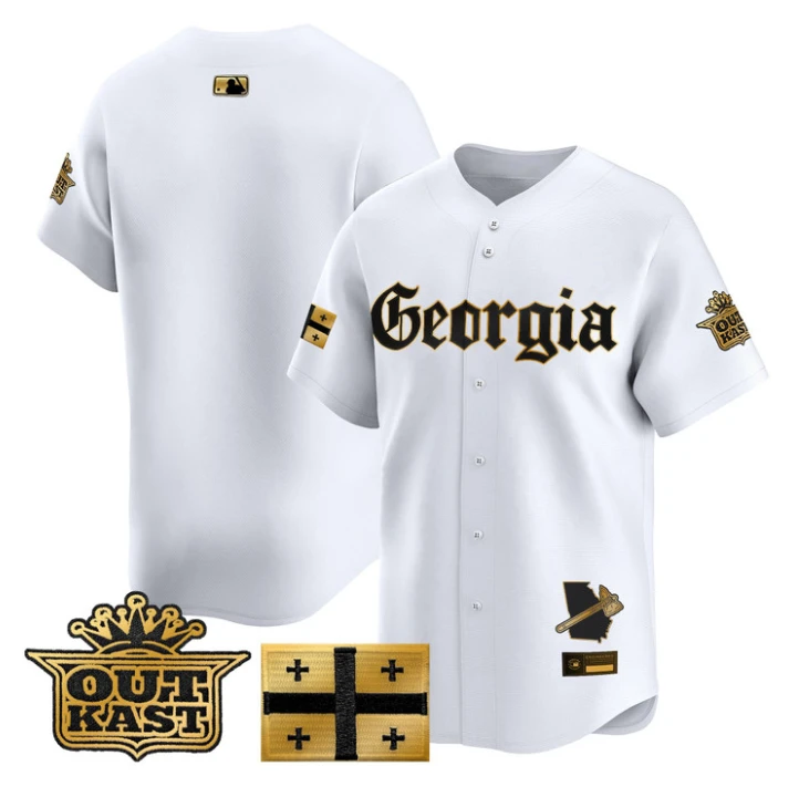 Team Jersey Blank Atlanta Braves Georgia Outkast Gothic Stitched by My Store