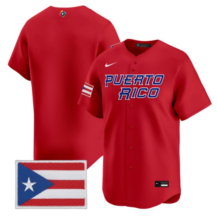 Team Jersey Blank Puerto Rico World Baseball Classic 2026 Stitched by My Store