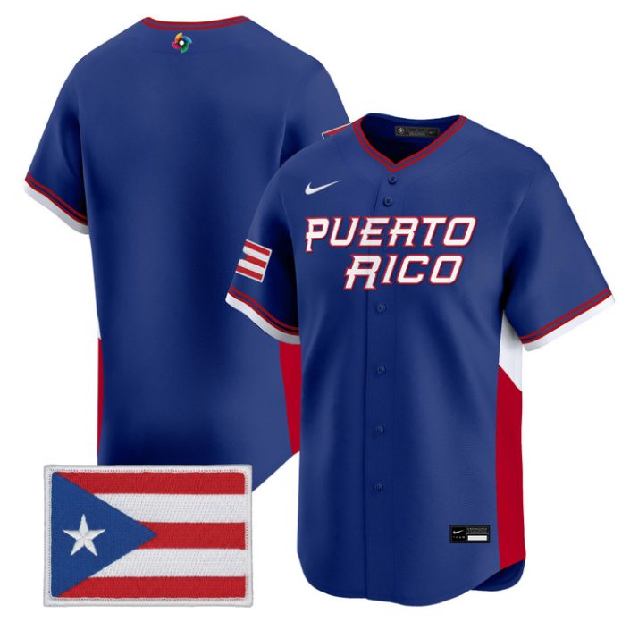 Team Jersey Blank Puerto Rico World Baseball Classic 2026 Stitched by My Store