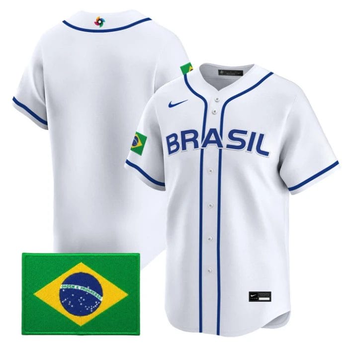Team Jersey Blank Team Brazil 2026 World Baseball Classic Stitched by My Store