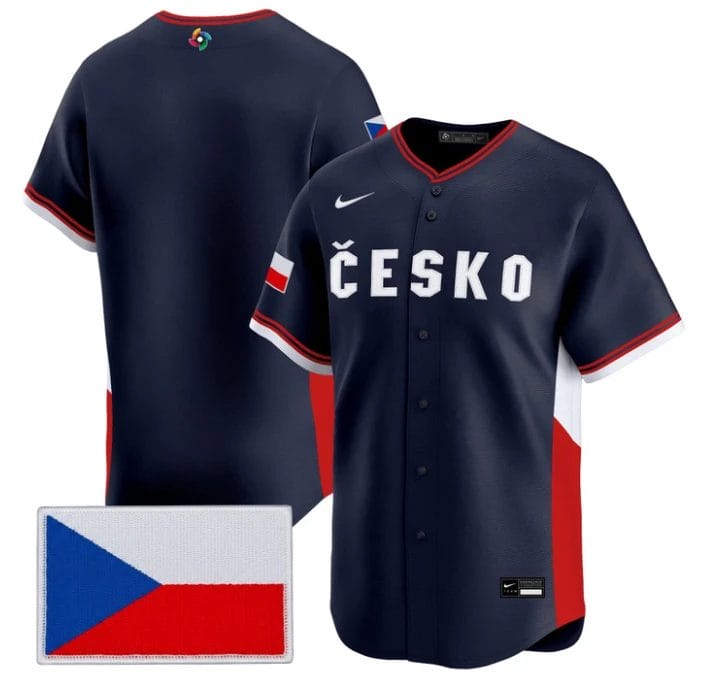 Team Jersey Blank Team Czechia 2026 World Baseball Classic Stitched by My Store